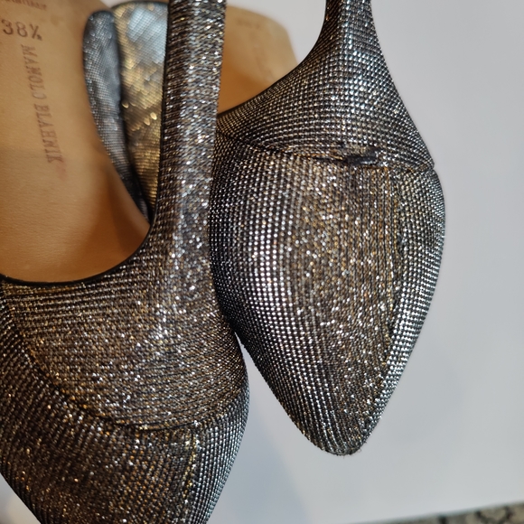 Manolo Blahnik Nattorno mesh Glitter heels - Picture 8 of 11
